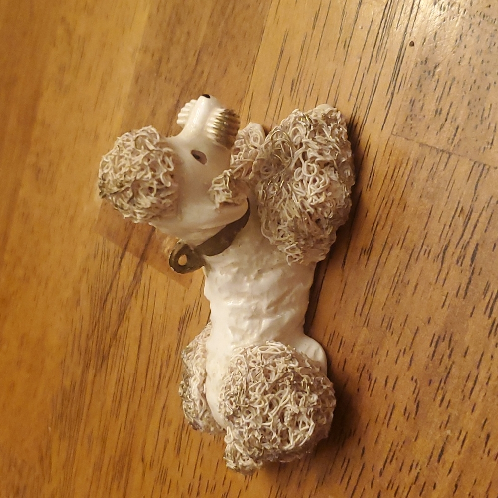 Vintage Ardalt Japan Rare Spaghetti Poodle Figurine 4in